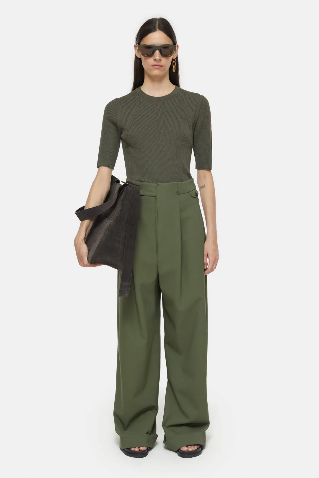 C9656192U22 Ribbed knit shirt
