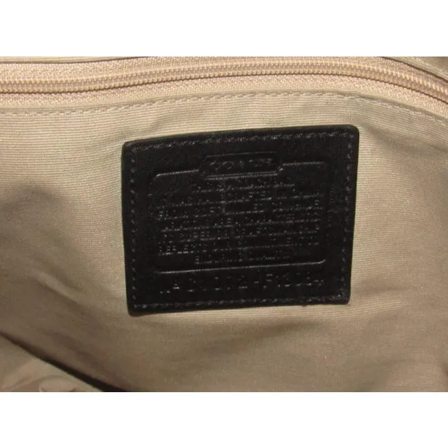 Coach New Pursesdesigner Purses Black Pebbled Leather With White Contrast Stitching And Chrome Hardw