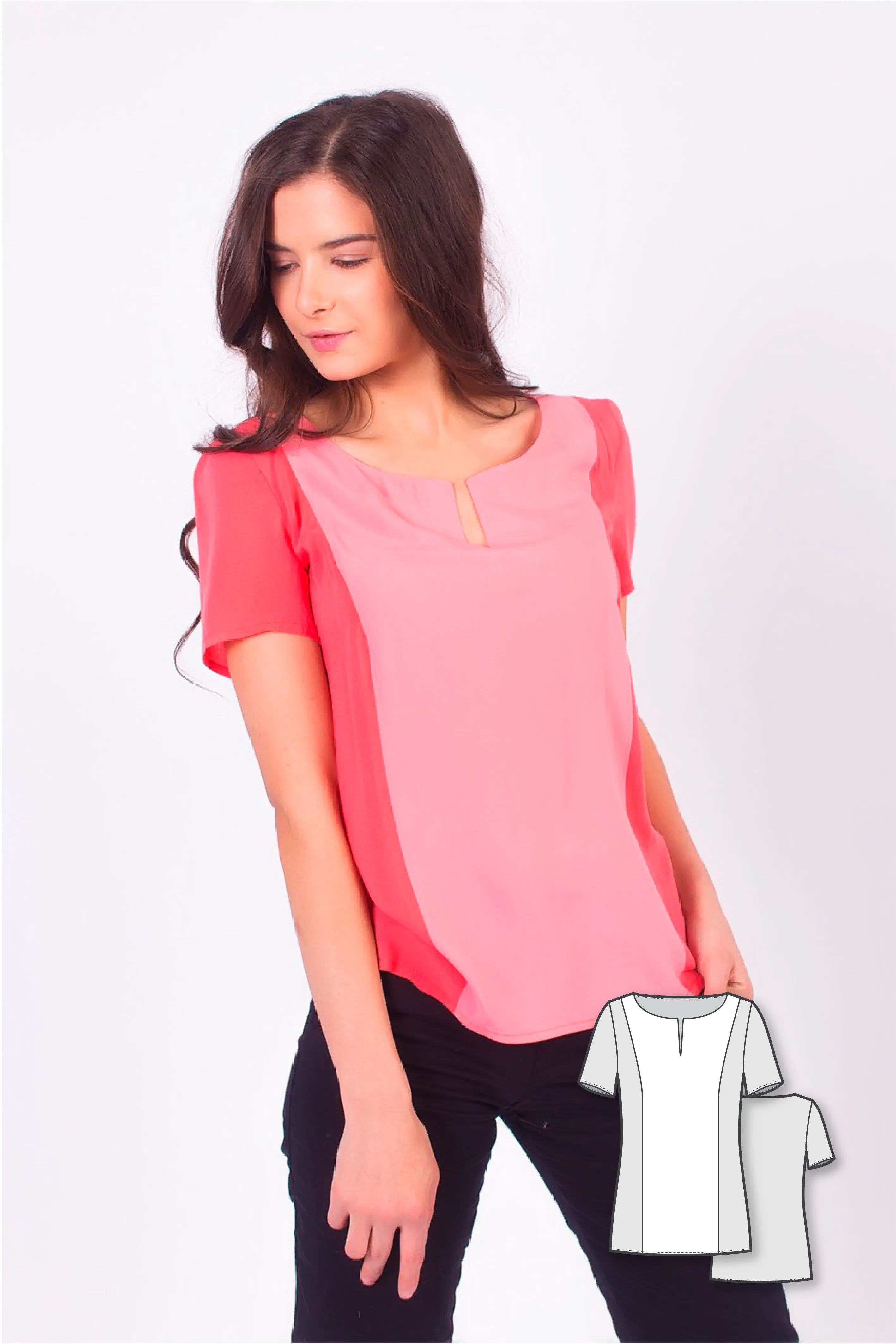 Color Blocked Top #2101