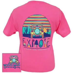 EXPLORE NEON PINK TEE