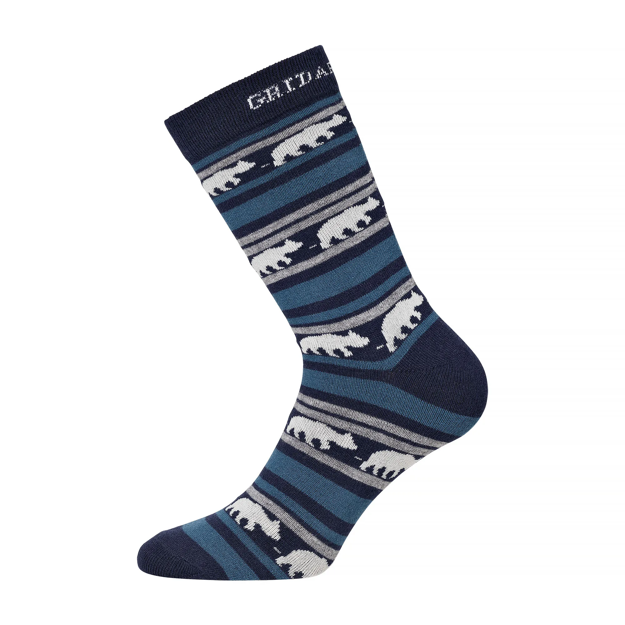 Gridarmor Striped Merino Socks Indian Teal | Buy Gridarmor Striped Merino Socks Indian Teal here | Outnorth