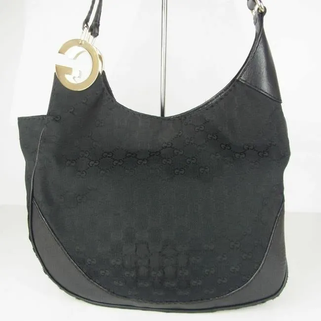 Gucci Black Guccissima Print 'Charlotte' XL Tote