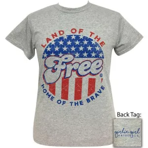 LAND OF THE FREE SPORT GREY SHIRT