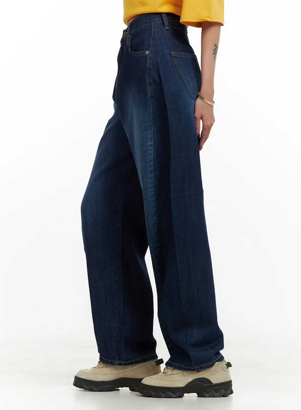 Low Rise Loose fit Baggy Jeans CU417