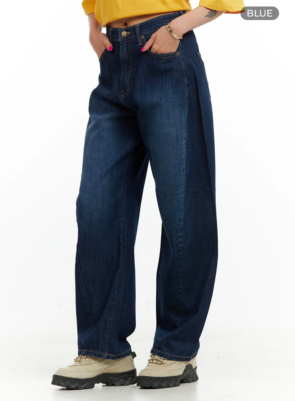 Low Rise Loose fit Baggy Jeans CU417