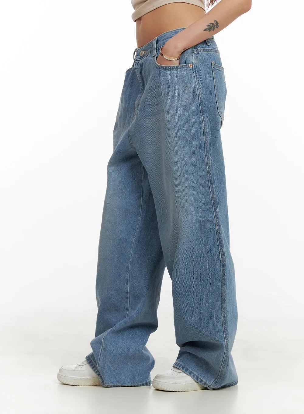 Low Rise Loose Fit Baggy Jeans CY431
