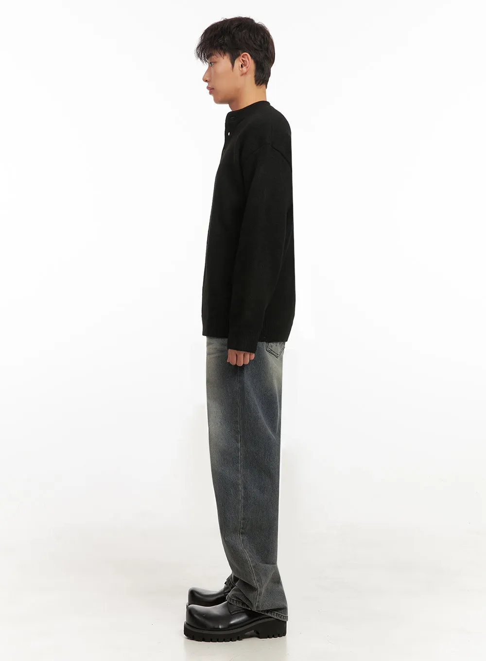 Men's Classic Buttoned Knit Sweater ID431