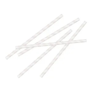 PINK STRIPE PAPER STRAWS