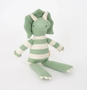Small Triceratops Knitted Toy