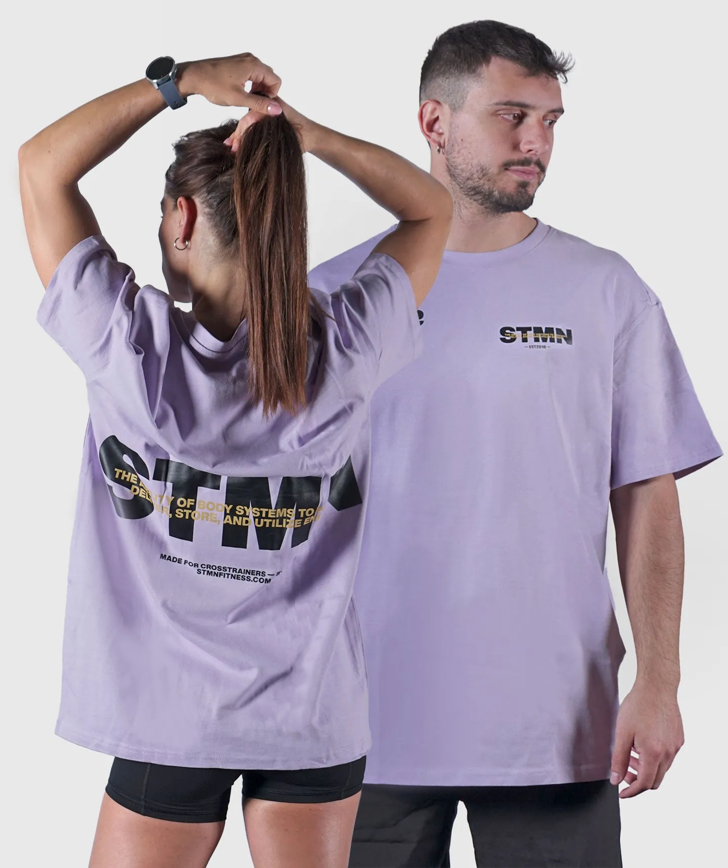 T-shirt "DOWNTOWN" Loose-Fit Lilac Unisex