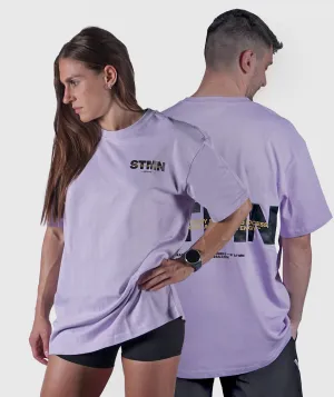 T-shirt "DOWNTOWN" Loose-Fit Lilac Unisex