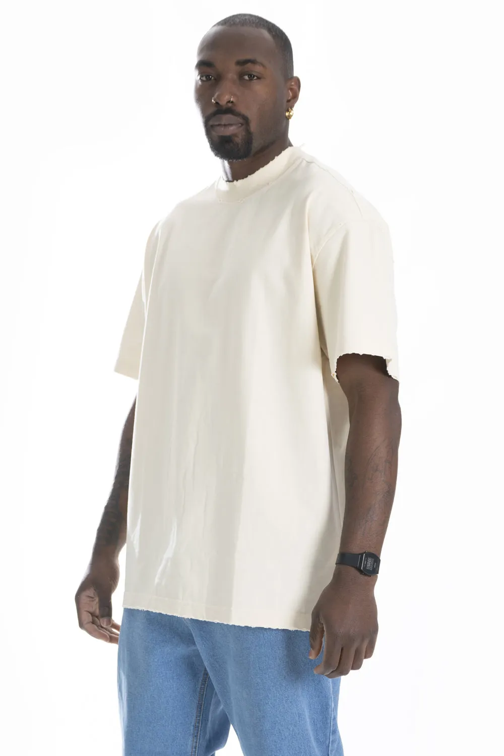 T-Shirt Uomo Mezzo Collo Con Rotture art. Ts208
