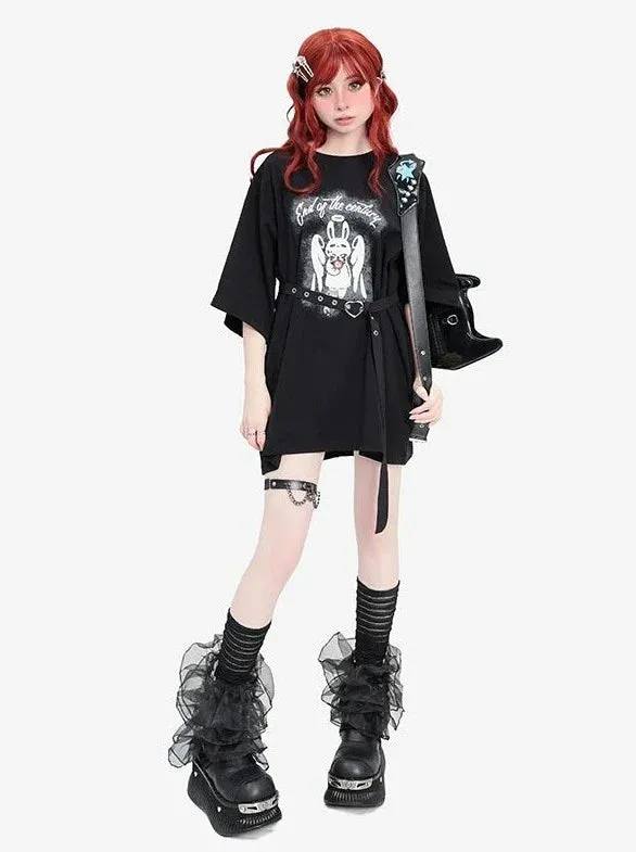 Top Loose Over Dark Black