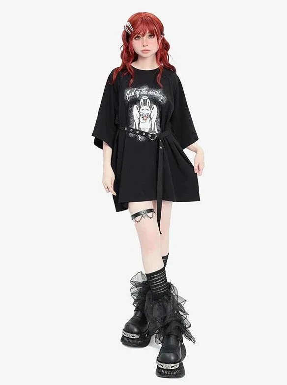 Top Loose Over Dark Black