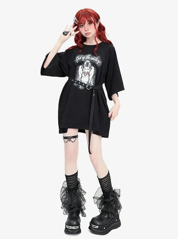 Top Loose Over Dark Black