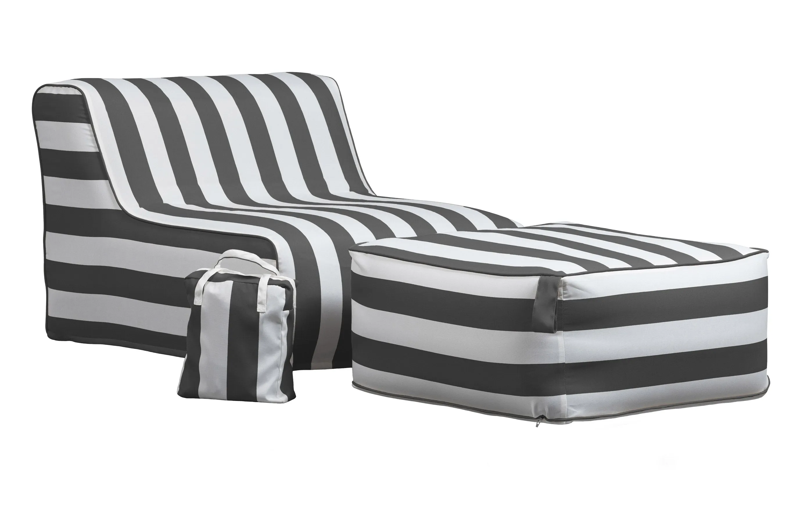 VT Wonen Sit On Air Inflatable Armchair Striped Black/White