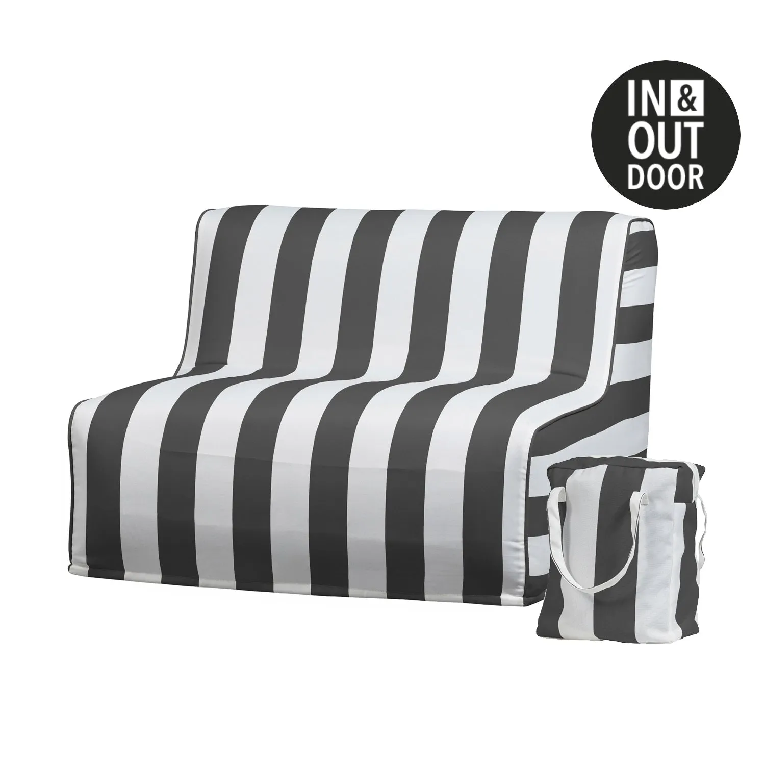 VT Wonen Sit On Air Inflatable Armchair Striped Black/White